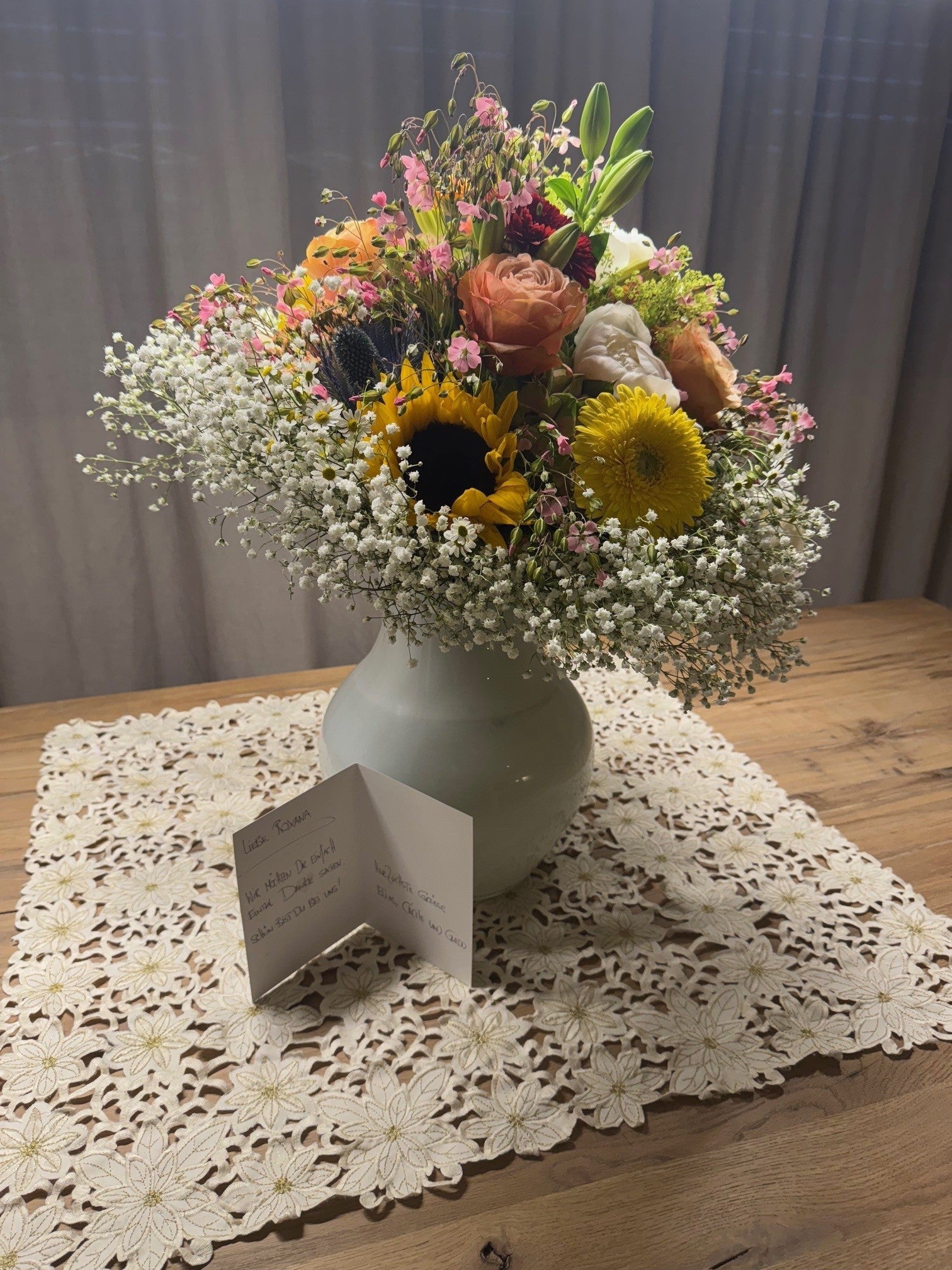 Ein blumiges Dankeschön für unsere Arbeit