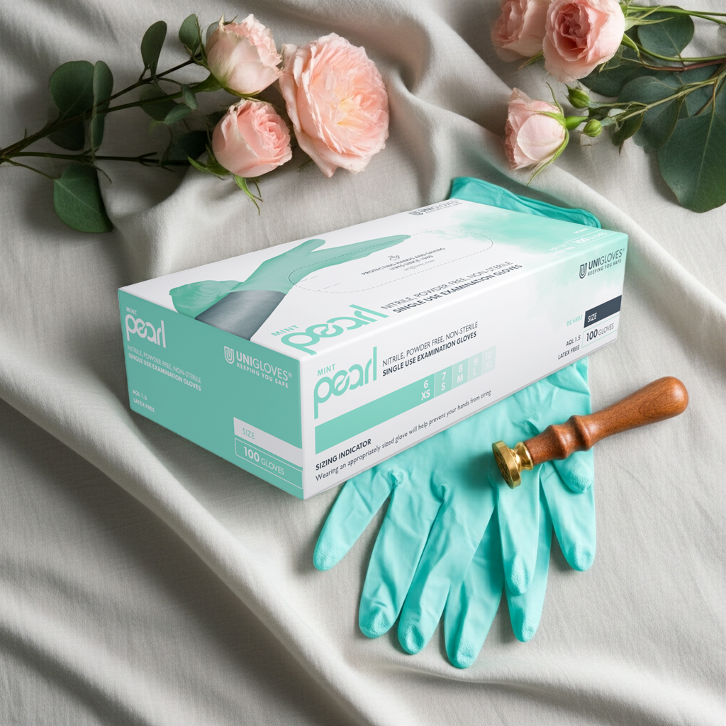 nitril handschuhe unigloves Mint Nitrilhandschuhe Farbe:Sky Blue Kräuter trocknen und richtig club-pegasus