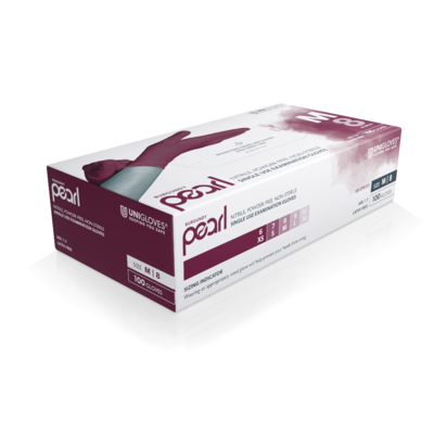 Bordeaux Nitrilhandschuhe - Unigloves Burgundy Pearl – 100 Stück